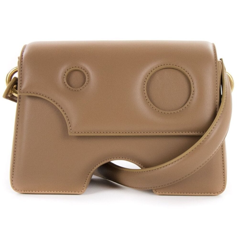 NWT + Dustbag - Off-White Woman Burrow Shoulder Bag 22 Brown - MSRP $1940